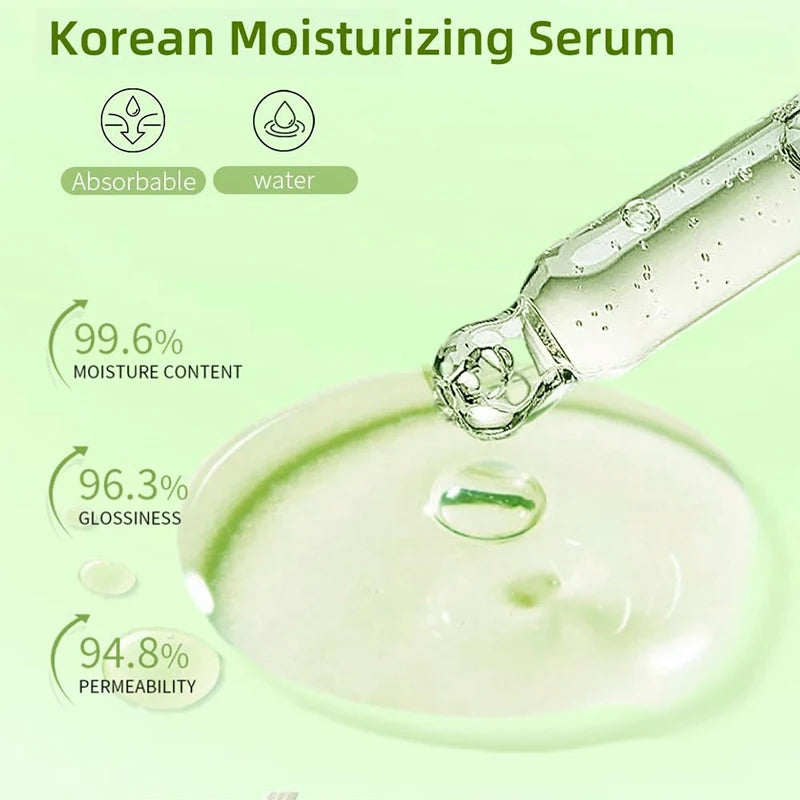 Korean 5% Panthenol Calming Serum – Green Tea Soothing & Moisturising Essence