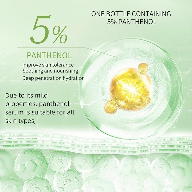 Korean 5% Panthenol Calming Serum – Green Tea Soothing & Moisturising Essence