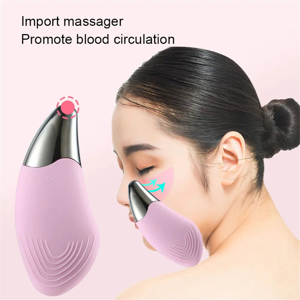 Ultrasonic Silicone Face Cleansing Massager