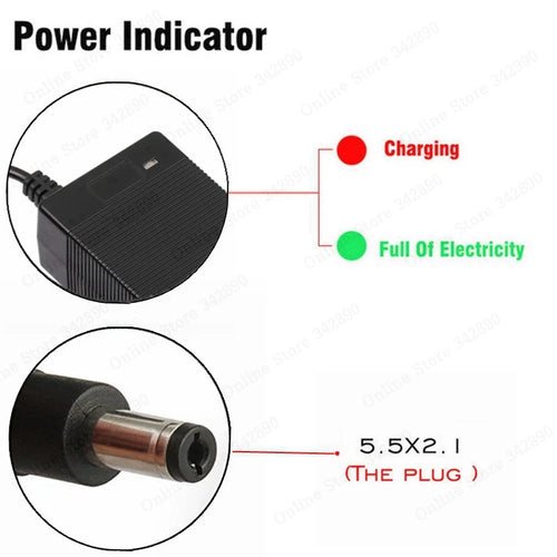36V Lithium Battery Charger – 42V 2A Fast Charger