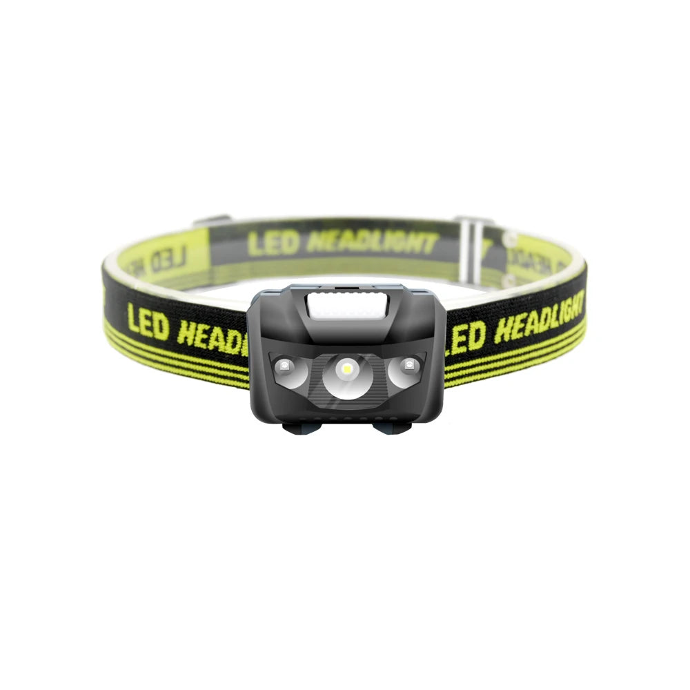 Mini LED Headlamp – 600 Lumens, 4 Modes, Waterproof Outdoor Head Torch