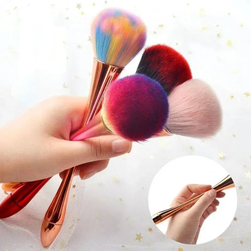 Fluffy Nail Dust Cleaning Brush – Soft Glitter Powder Brush