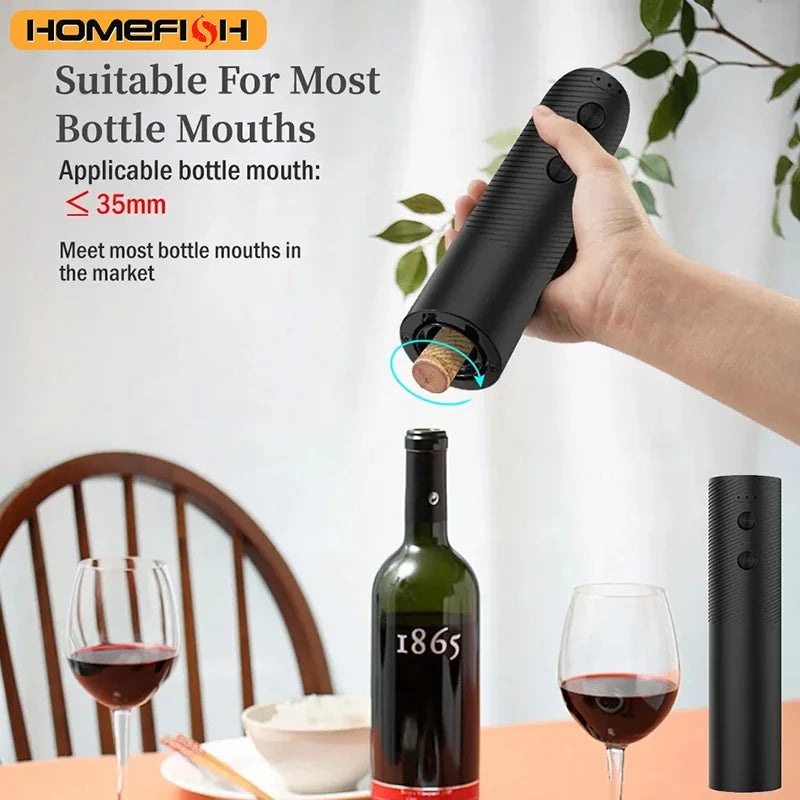Electric Wine Bottle Opener & Corkscrew
