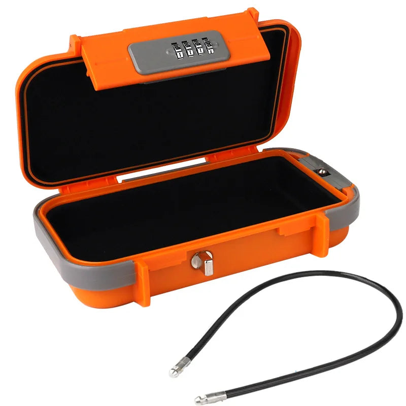 Travel Safe Lock Box - Waterproof Anti-Theft Beach Safe with Chain