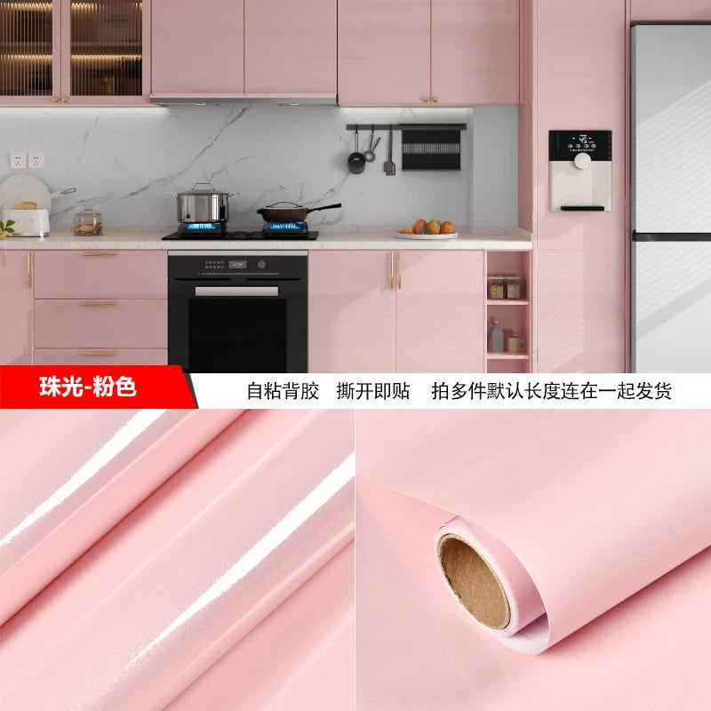 Marble Kitchen Wall Sticker – Waterproof Self-Adhesive Vinyl Film