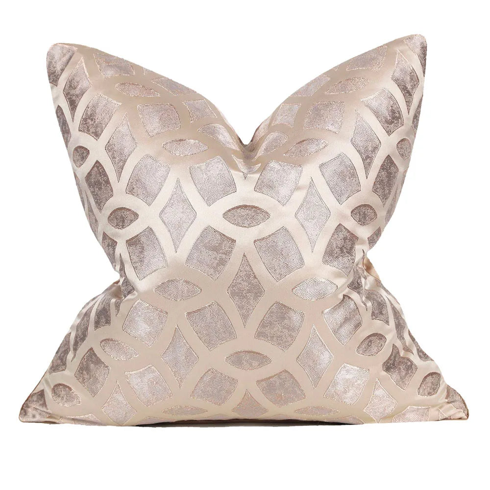 Luxury Golden Throw Cushion Cover