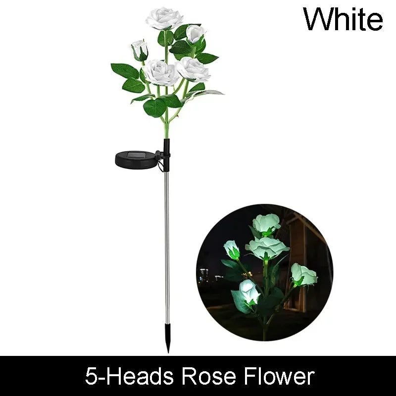 Solar Butterfly & Sunflower LED Garden Lawn Lamp – Colourful Landscape Light
