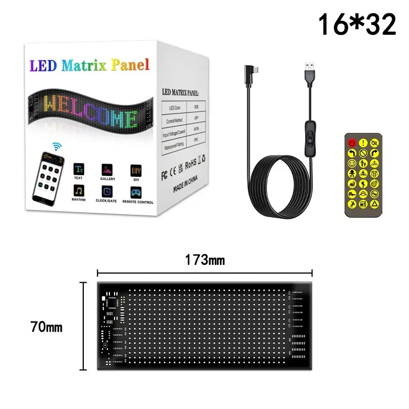 Smart Pixel LED Display Panel – Programmable Advertising Sign with APP Control