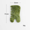 Natural Jade Comb & Gua Sha Board – Facial Massage & Body Scraping Tool