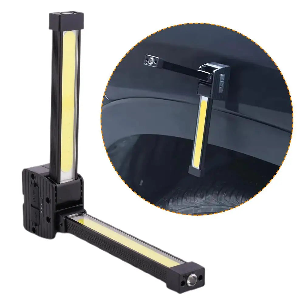 Portable Magnetic LED Worklight - 7 Dimming Levels, Foldable & Waterproof