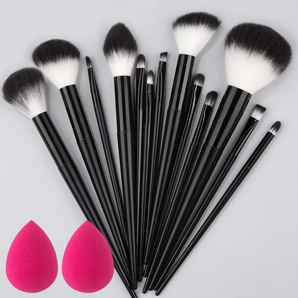 10/14pc Makeup Brush Set – Super Soft Eyeshadow & Foundation Brushes