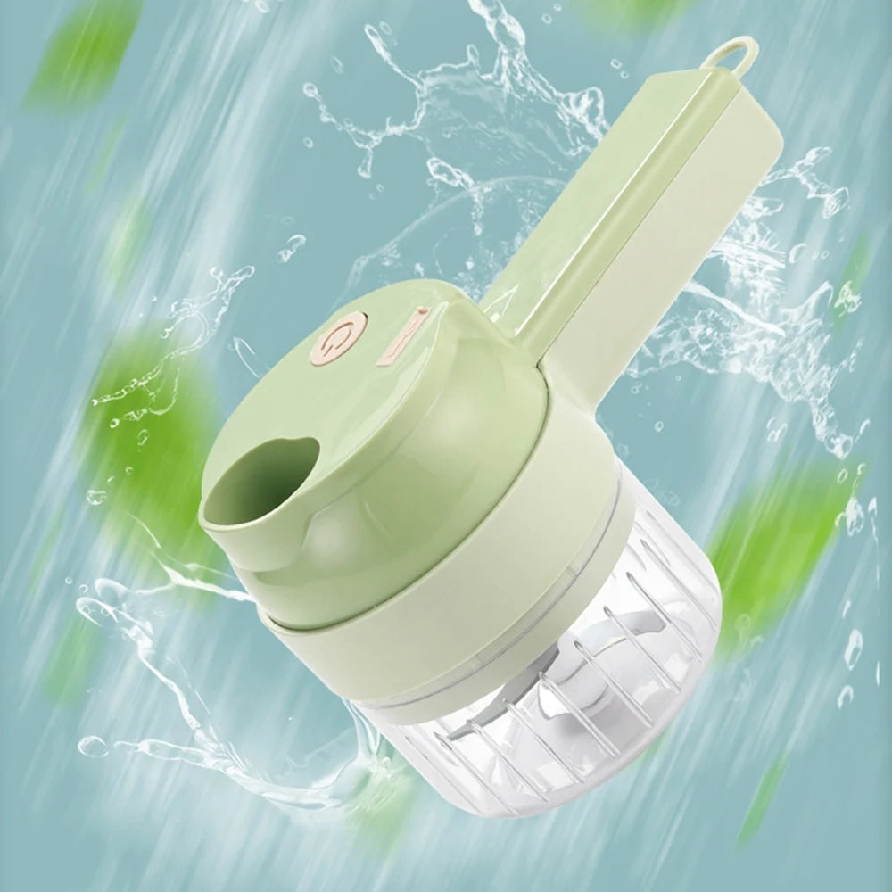 4-in-1 Electric Vegetable Chopper, Slicer & Food Processor