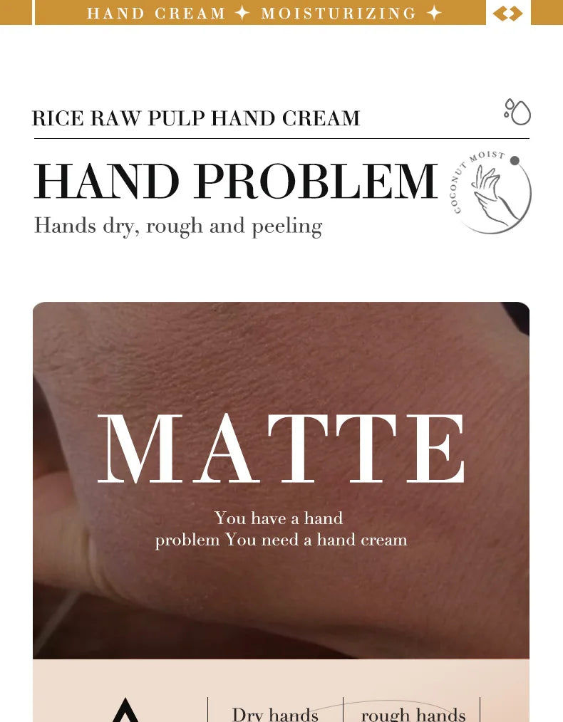 White Rice Hand Cream – Moisturising & Brightening