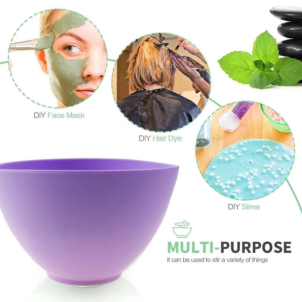 Soft Silicone Facial Mask Bowl – DIY Skincare Mixing Tool