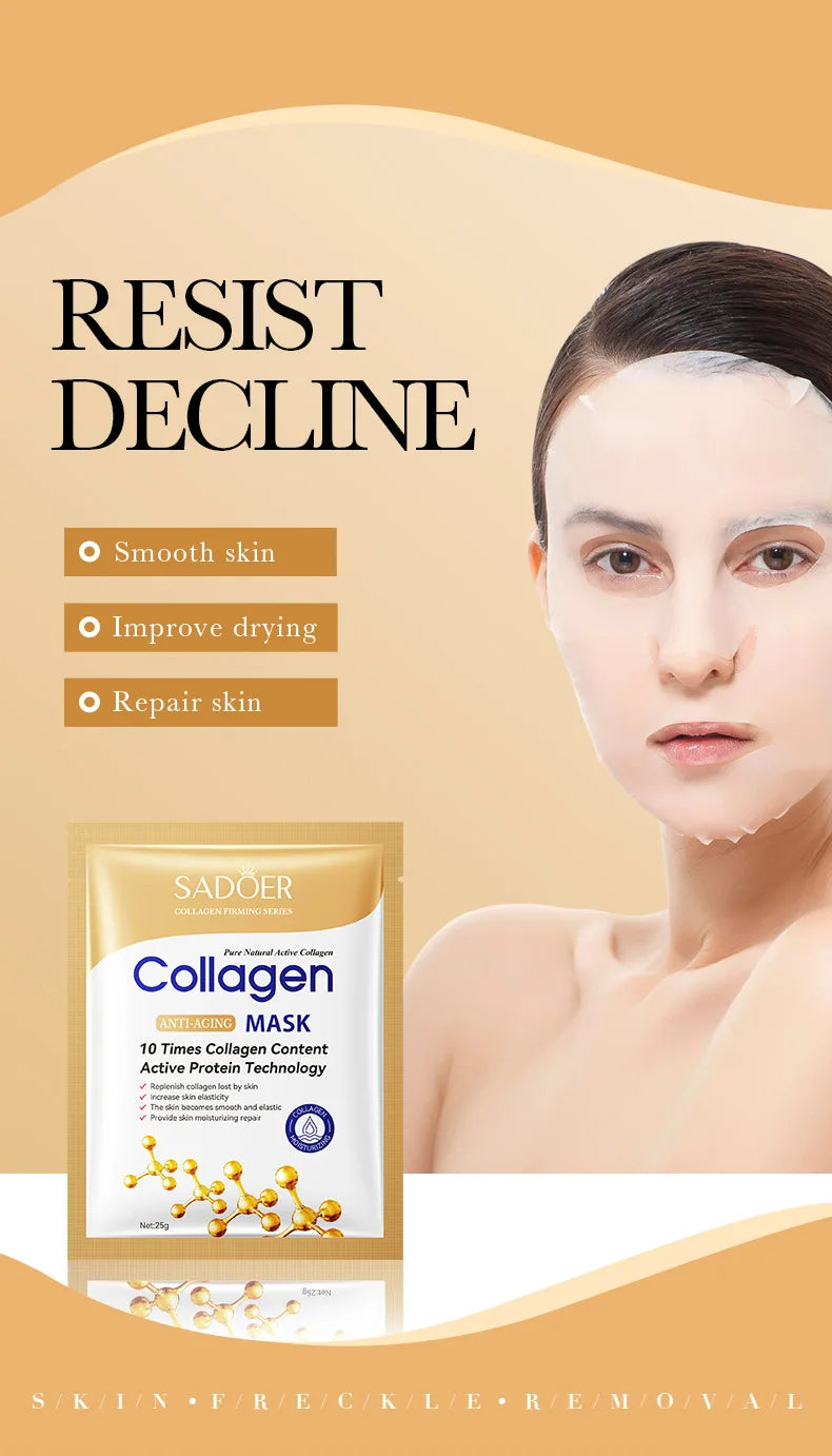 Collagen Face Masks – Moisturising & Firming (10 Pack)