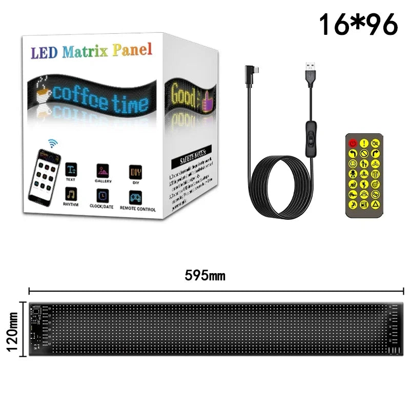 Smart Pixel LED Display Panel – Programmable Advertising Sign with APP Control