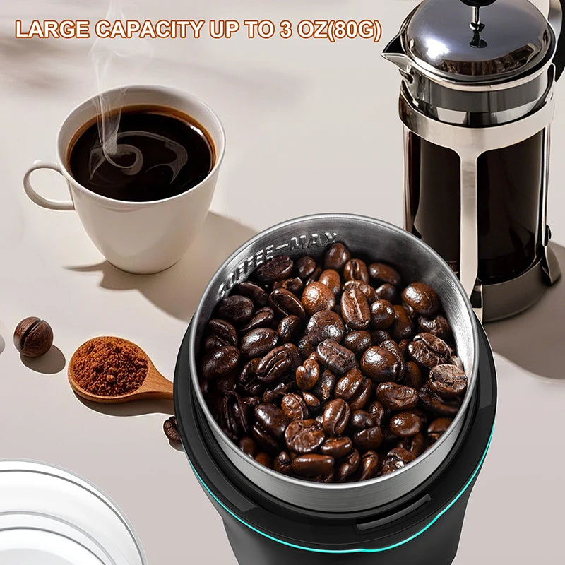 Electric Coffee & Spice Grinder 300W – Stainless Steel Cup