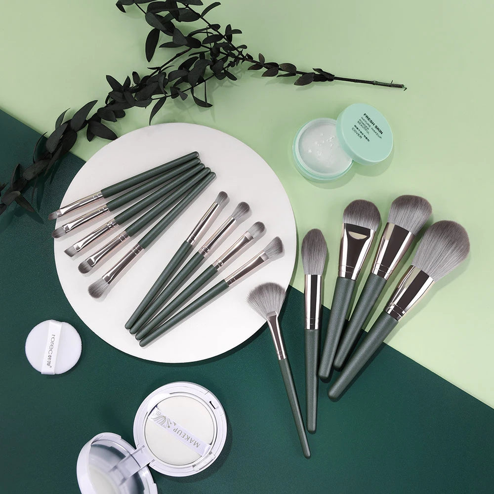 10/14pc Makeup Brush Set – Super Soft Eyeshadow & Foundation Brushes