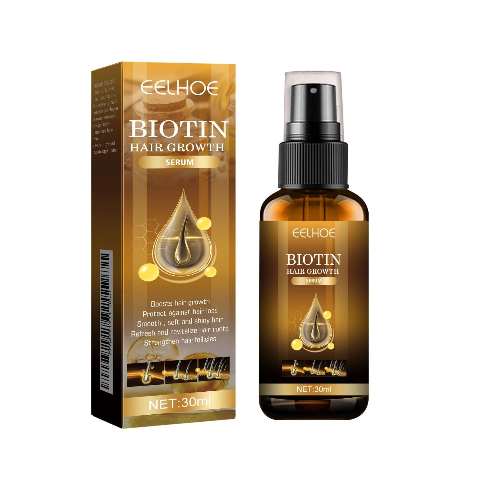 Biotin Hair Growth Shampoo & Conditioner – Frizz, Thinning & Damage Repair
