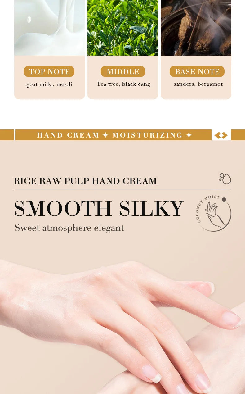 White Rice Hand Cream – Moisturising & Brightening