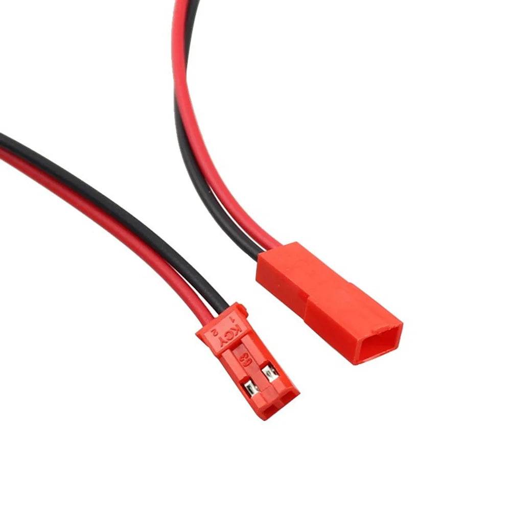 2-Pin JST Plug Connector Set – 10 Pairs (100mm & 200mm) for LED & Electronics