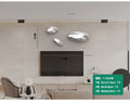 Water Drop Pebble Wall Art – Imitation Stainless Steel Living Room Decoration