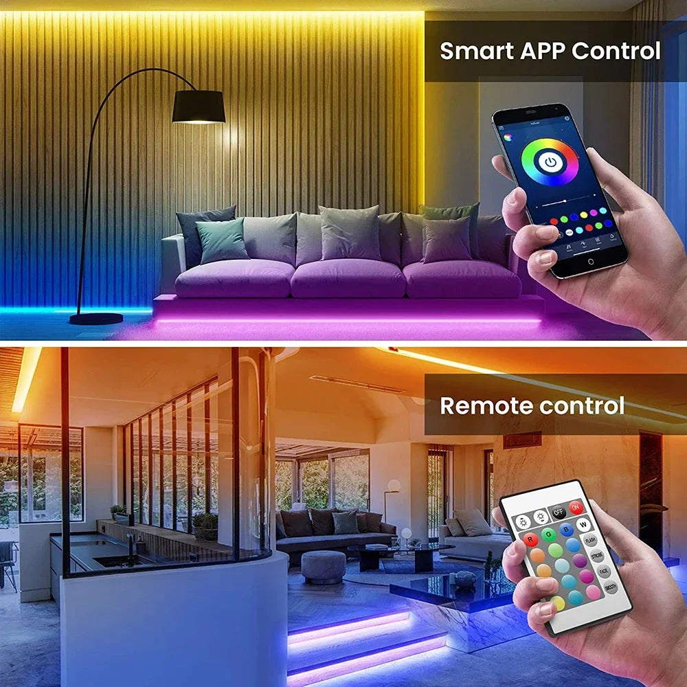 RGB Bluetooth LED Strip Lights – App Controlled 1M, 3M & 5M