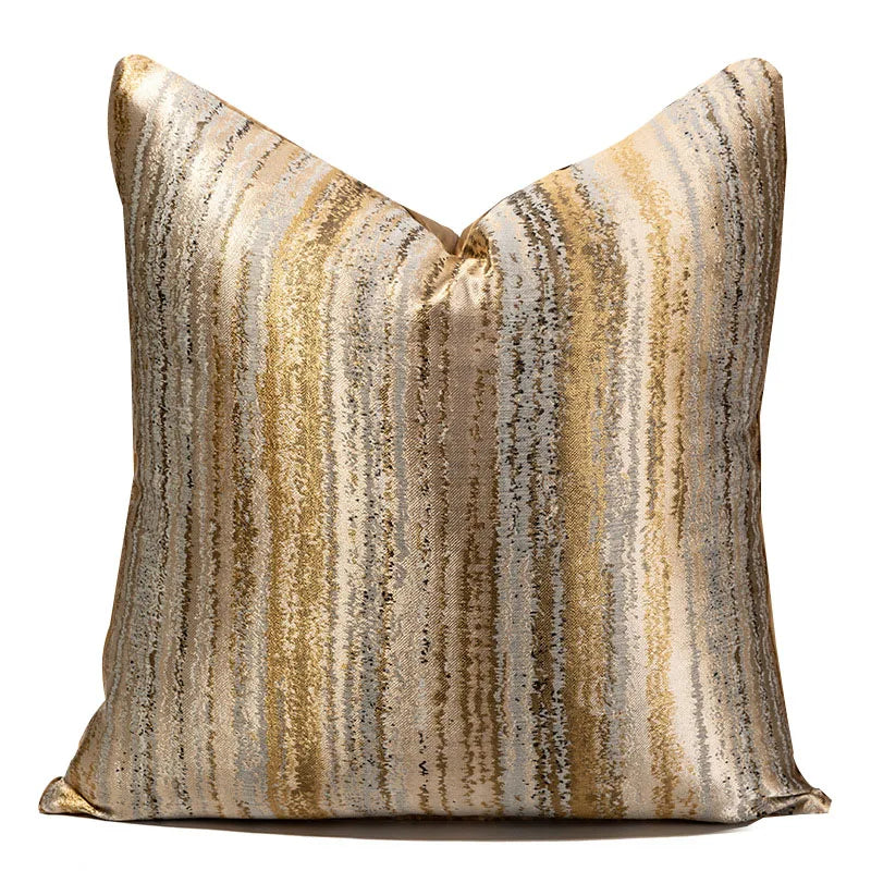 Luxury Golden Throw Cushion Cover