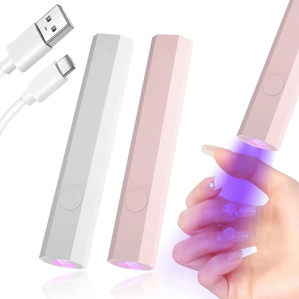 LINMANDA Mini UV LED Nail Lamp 3W – Handheld Gel Polish Nail Dryer