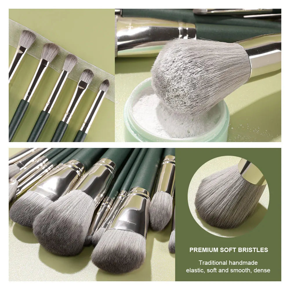 10/14pc Makeup Brush Set – Super Soft Eyeshadow & Foundation Brushes