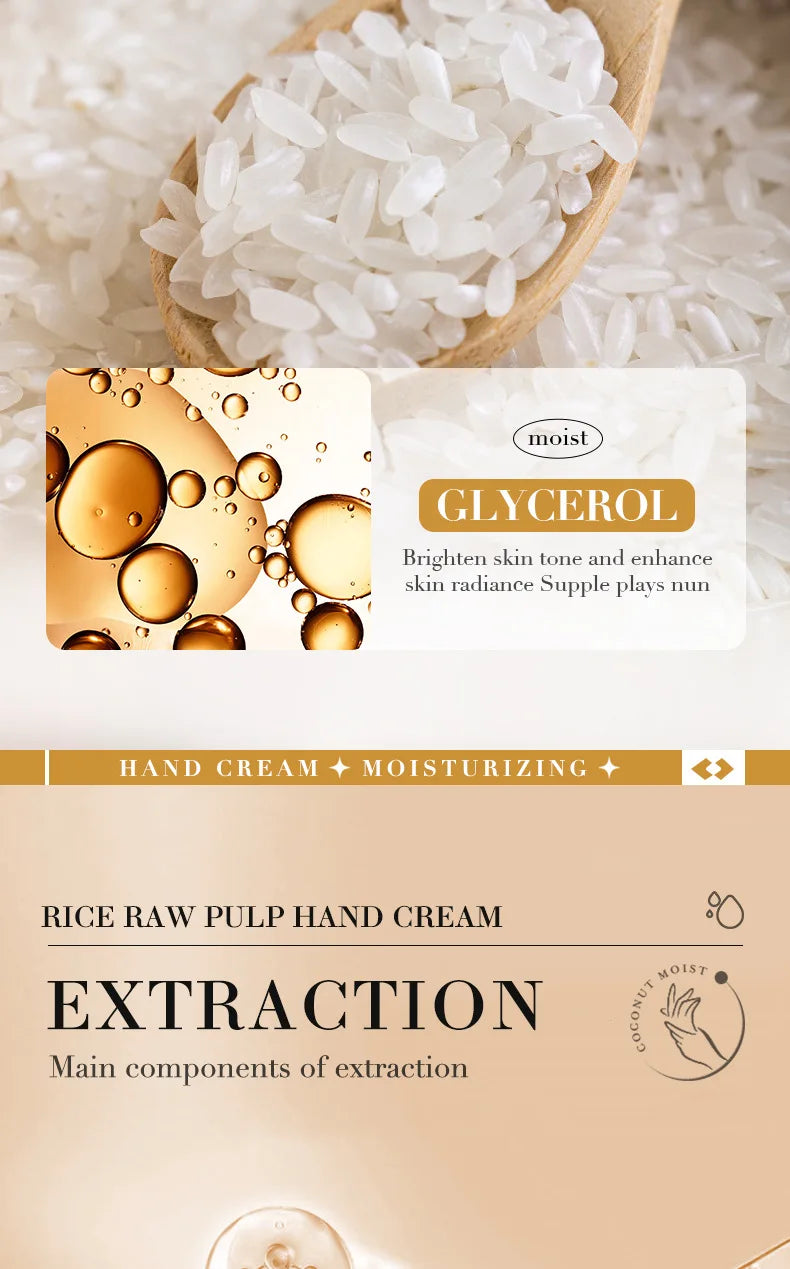 White Rice Hand Cream – Moisturising & Brightening