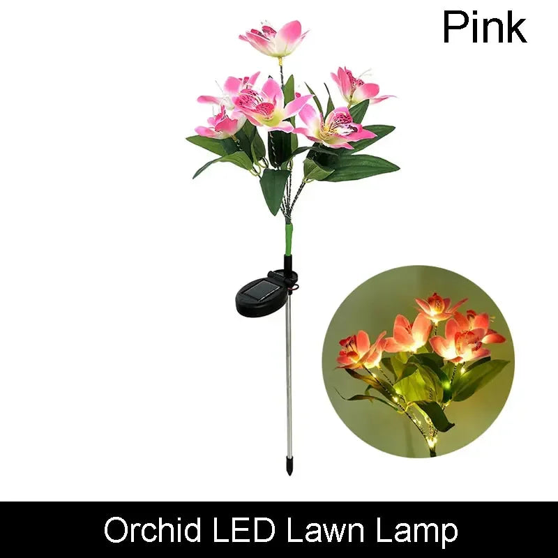 Solar Butterfly & Sunflower LED Garden Lawn Lamp – Colourful Landscape Light