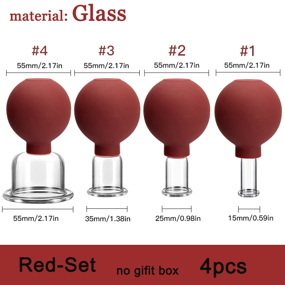 Rubber Vacuum Cupping Face Massager – Anti-Wrinkle & Lifting