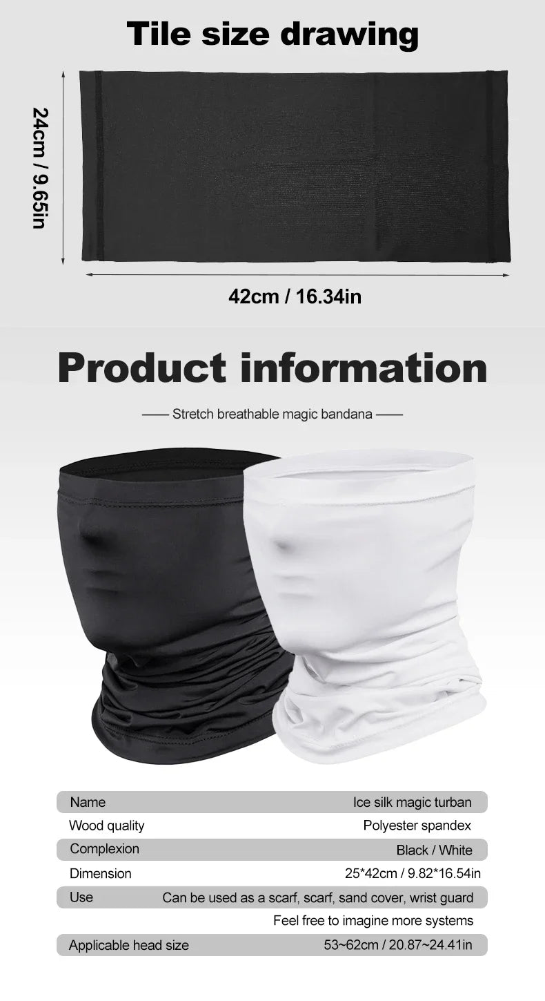 Ice Silk UV Face Scarf & Neck Gaiter – Summer Sports Mask