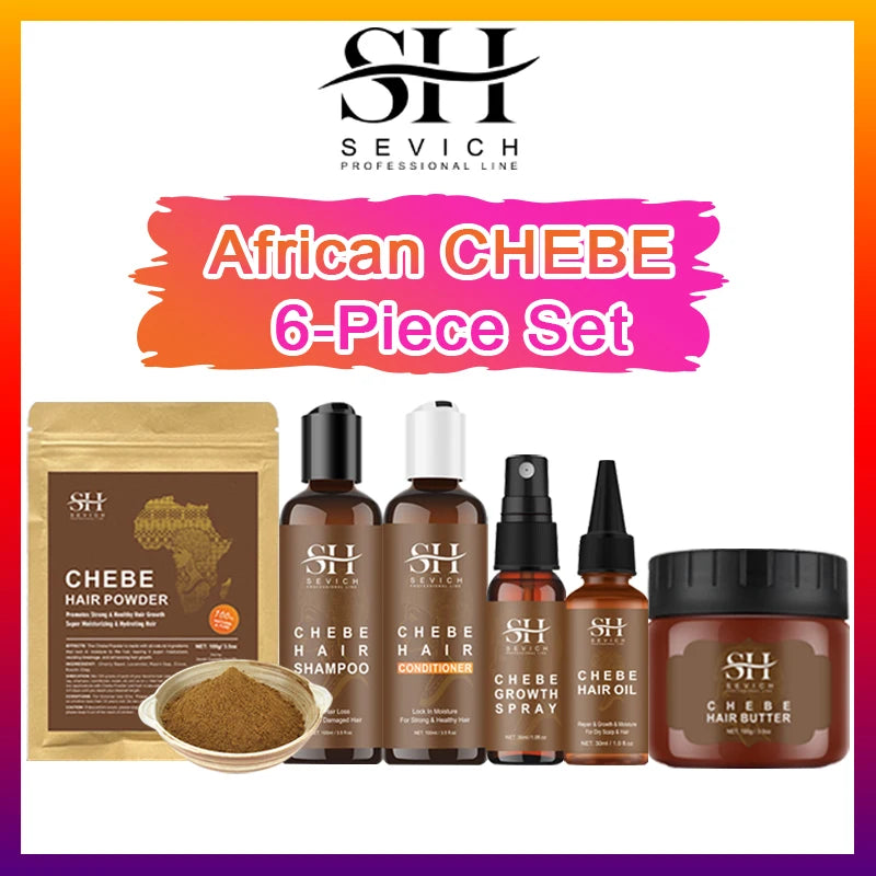 Chebe Anti-Hair Loss Set – Traction Alopecia Treatment Shampoo & Conditioner