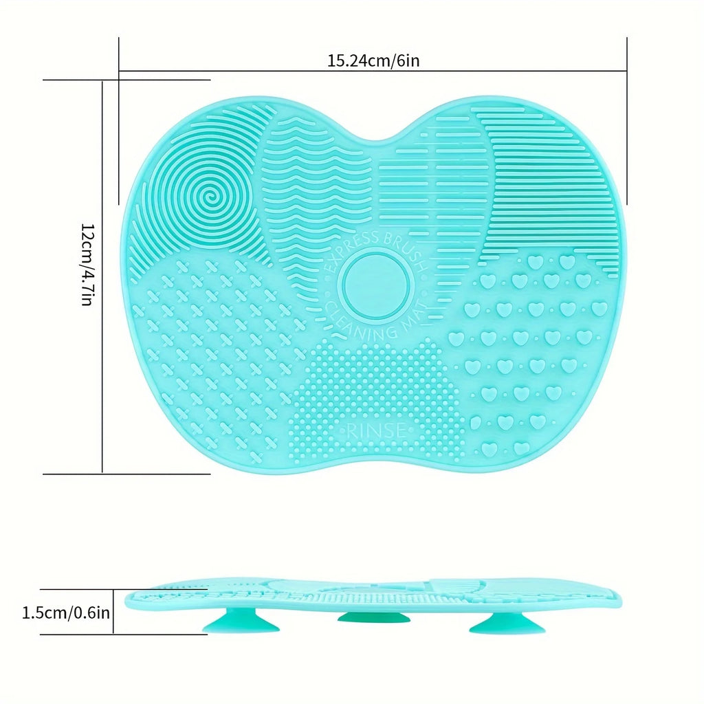 Silicone Makeup Brush Cleaning Pad with Suction Cup