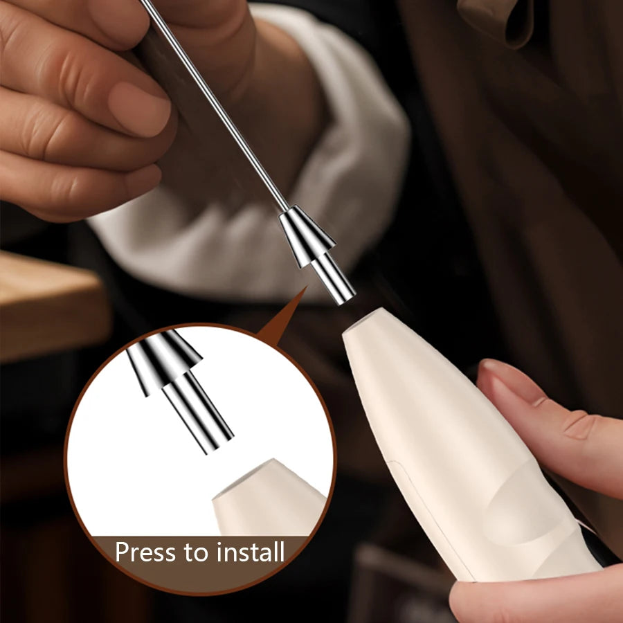 Handheld Milk Frother – Mini Foam Maker for Coffee & Lattes
