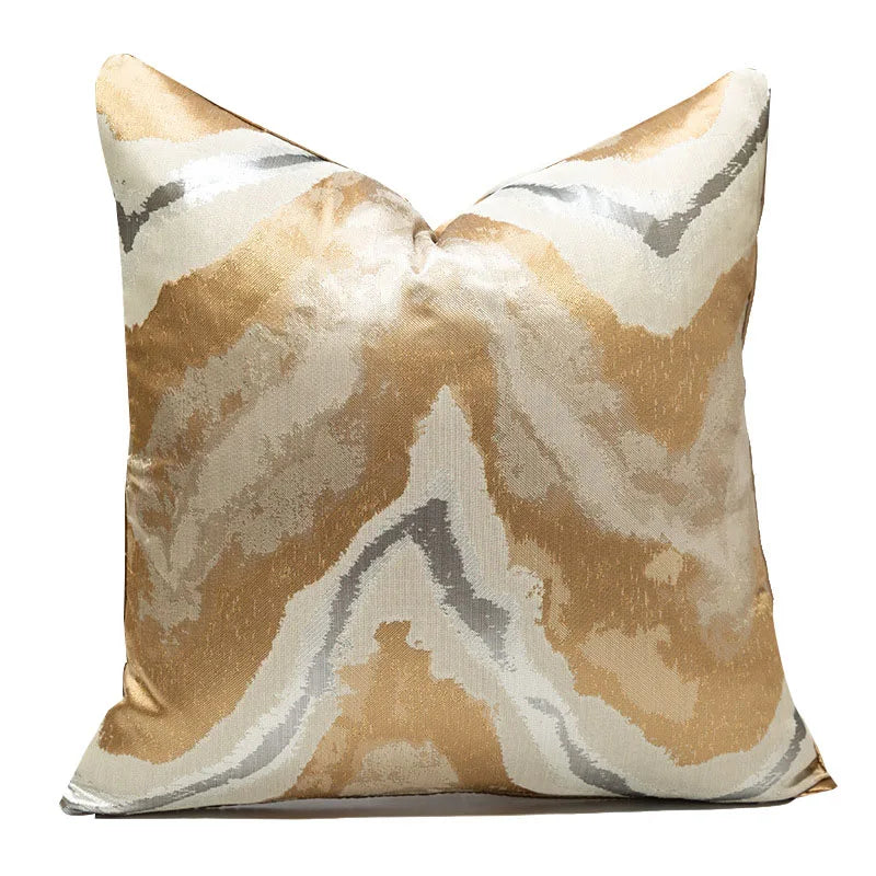 Luxury Golden Throw Cushion Cover