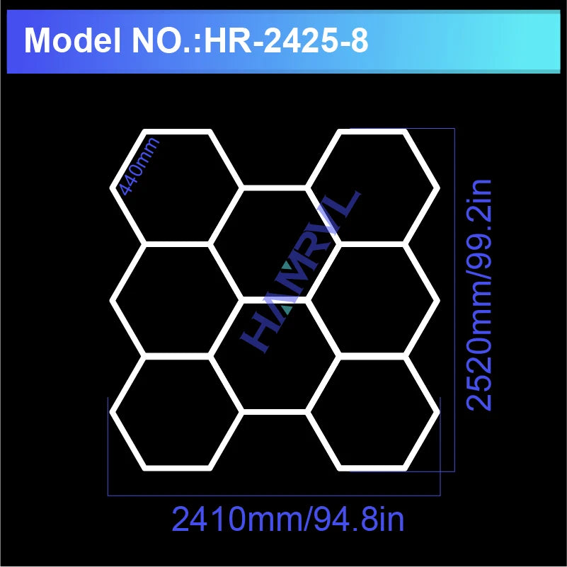 Hexagon LED Ceiling Light