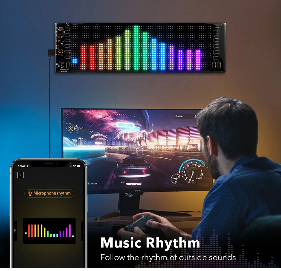 Smart Pixel LED Display Panel – Programmable Advertising Sign with APP Control