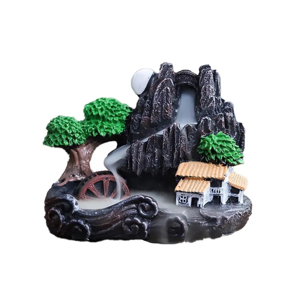 Backflow Incense Burner Waterfall – Aromatherapy Home Decor with Incense Cones