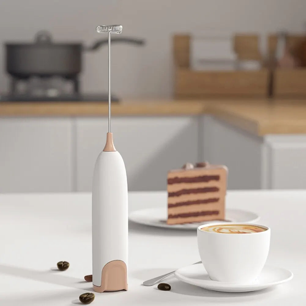 Electric Milk Frother & Drink Mixer – Cappuccino & Latte Maker