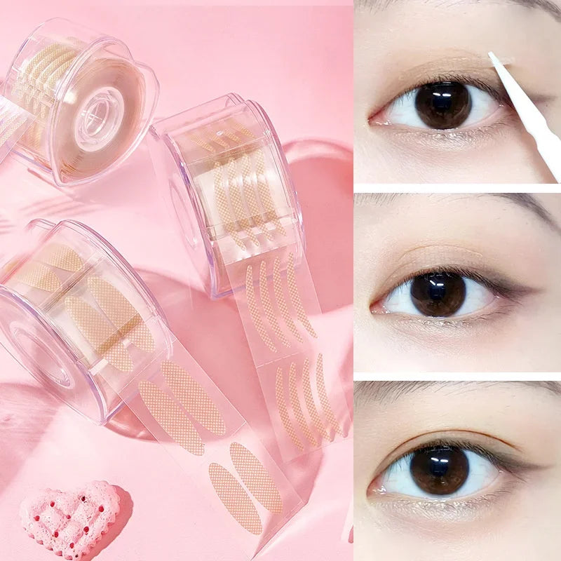 600pc Double Fold Eyelid Tape – Invisible Self-Adhesive Eye Lash Shadow Patch