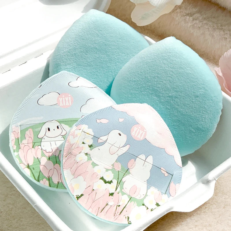 Velvet Makeup Setting Puff – Soft Crystal Fluff Cosmetic Sponge
