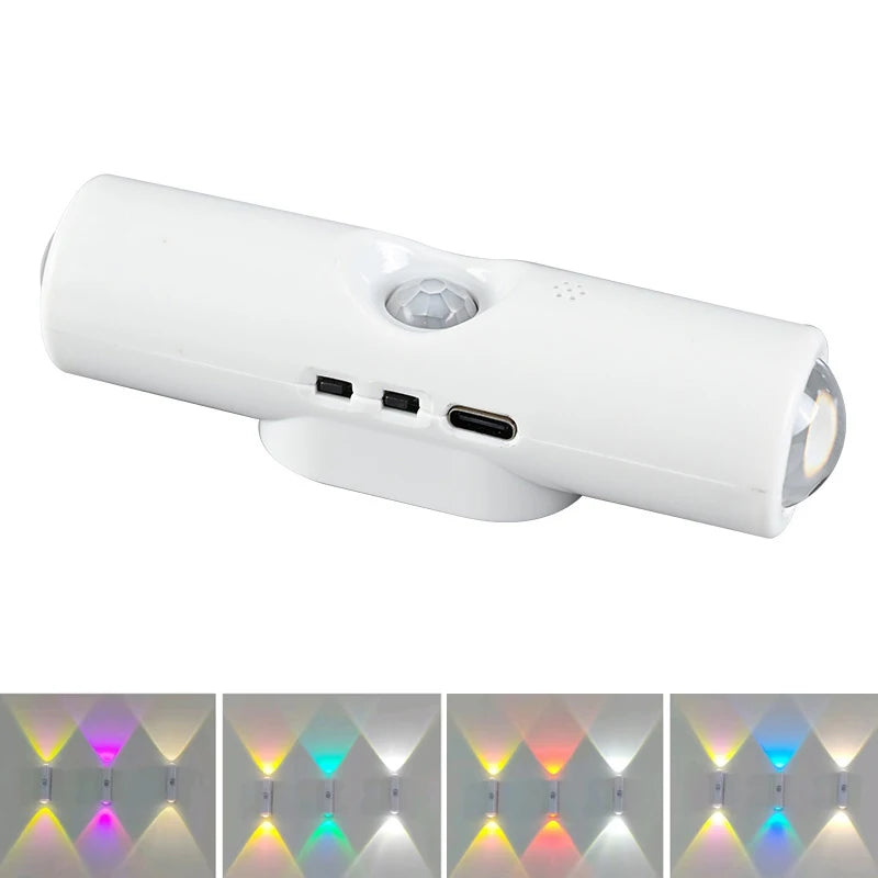 Motion Sensor Under Cabinet LED Night Light – RGB Magnetic Wireless