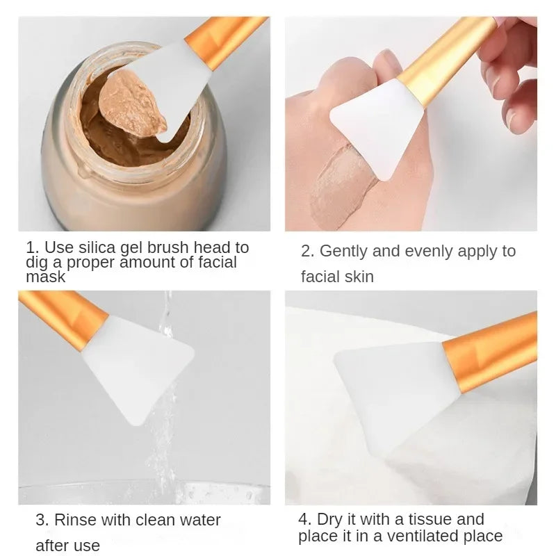 Silicone Face Mask Brush Applicator – Soft Tip Beauty Tool