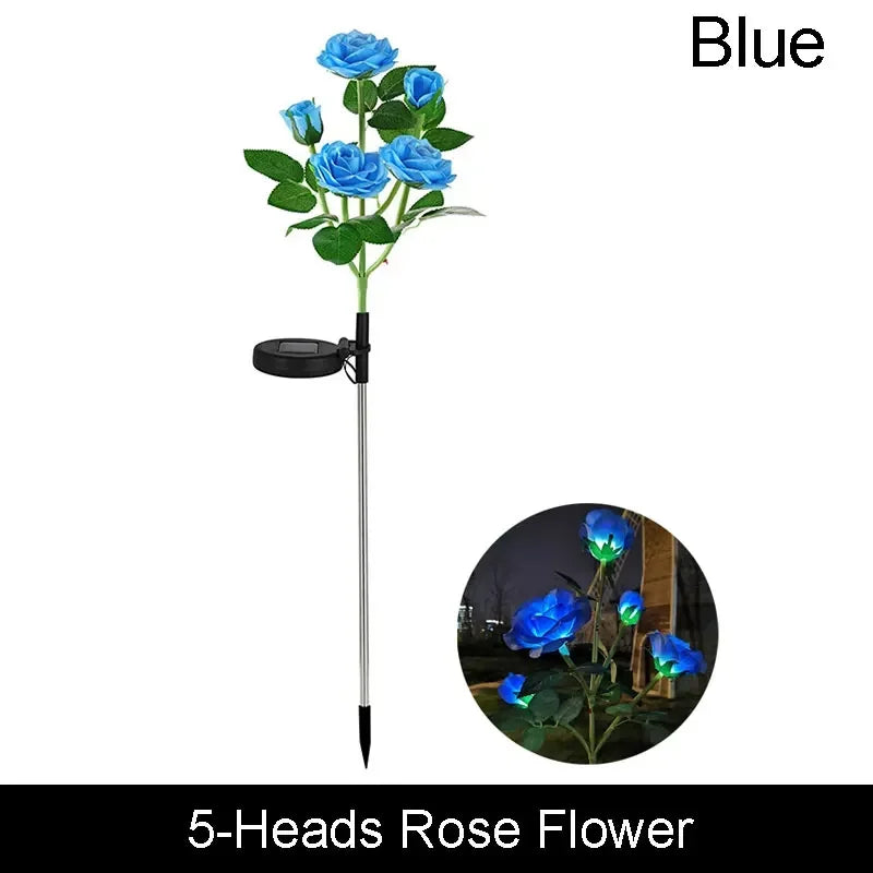 Solar Butterfly & Sunflower LED Garden Lawn Lamp – Colourful Landscape Light