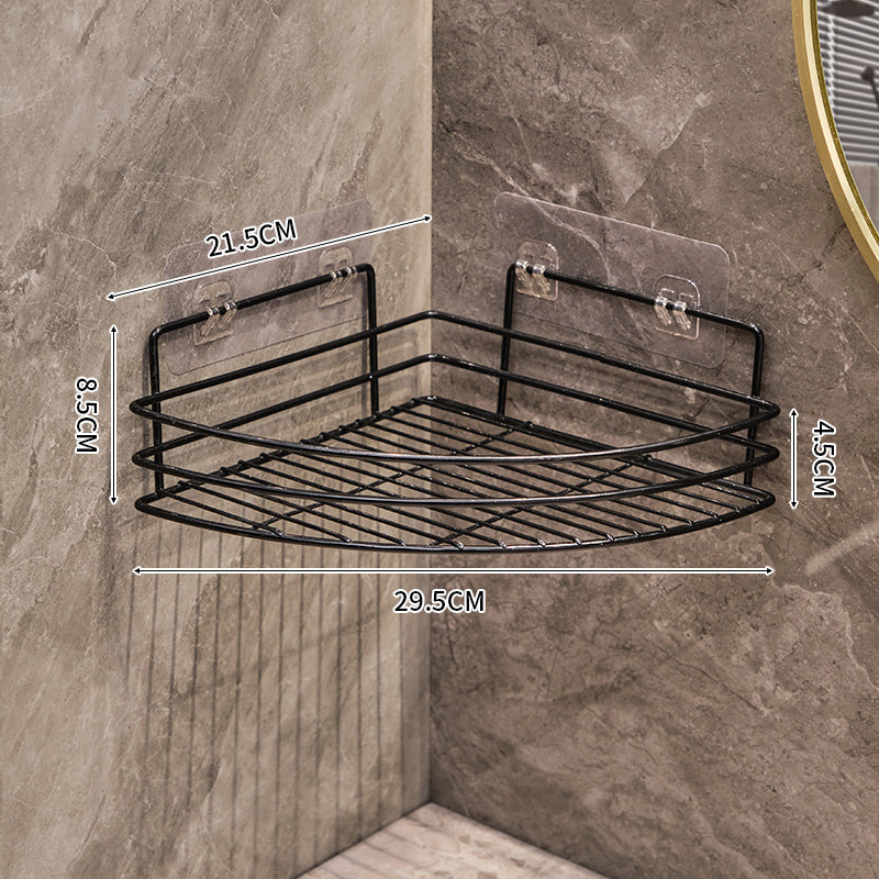 Bathroom Corner Shower Storage Rack – Wall Mounted Triangle Shelf