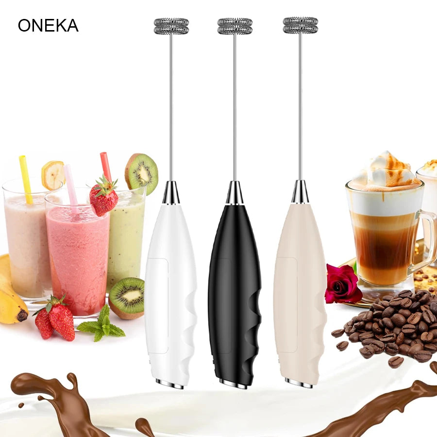 Handheld Milk Frother – Mini Foam Maker for Coffee & Lattes