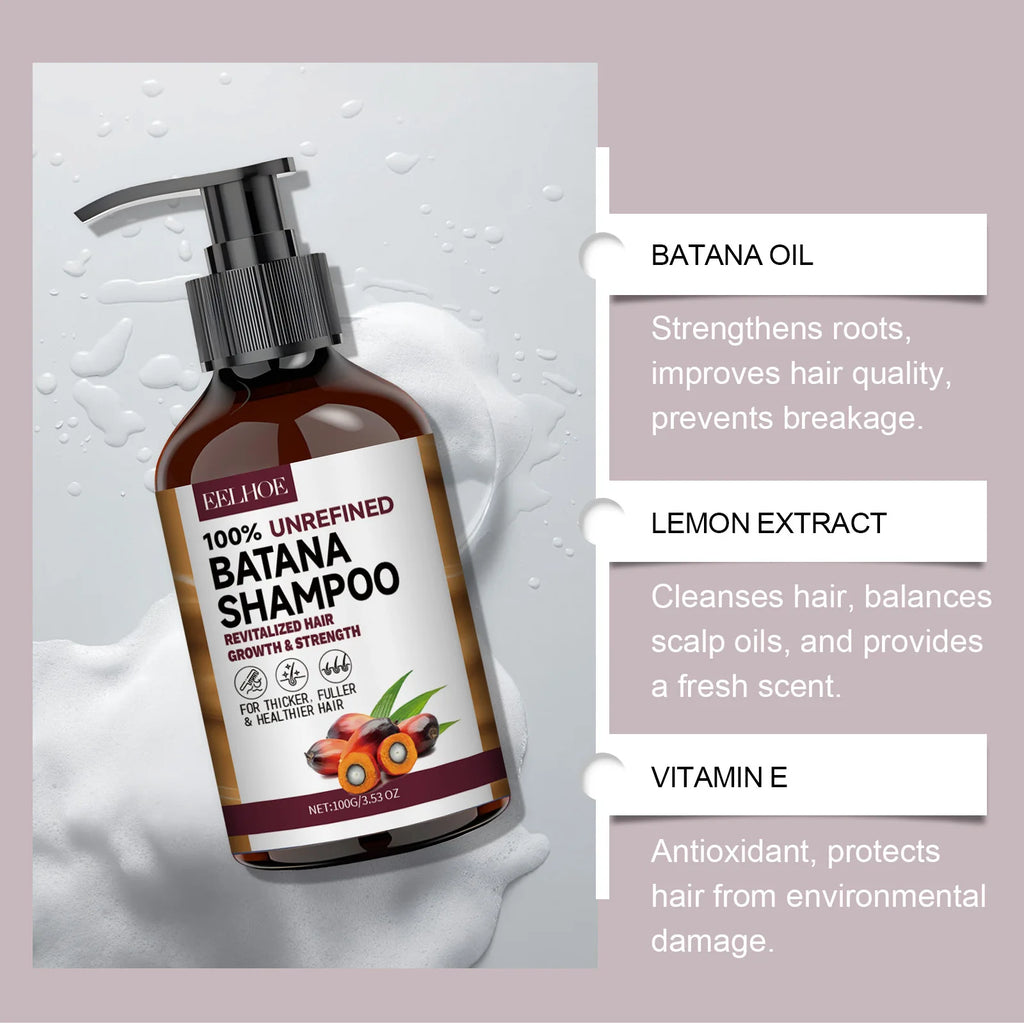 EELHOE Batana Oil Shampoo & Conditioner – Anti-Frizz, Nourishing & Hair Growth